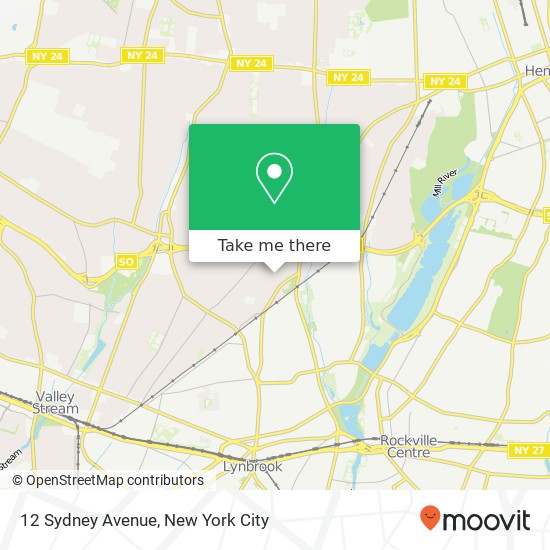 12 Sydney Avenue map