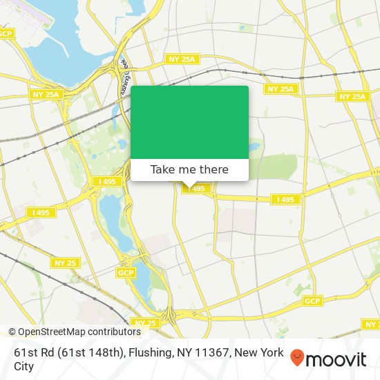 61st Rd (61st 148th), Flushing, NY 11367 map