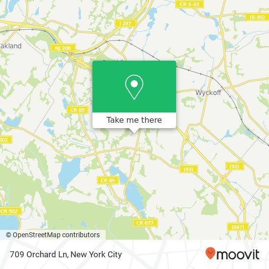709 Orchard Ln, Franklin Lakes, NJ 07417 map