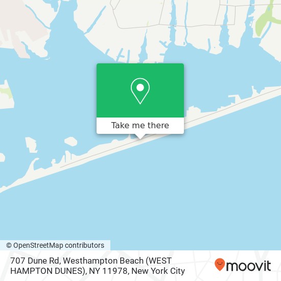 707 Dune Rd, Westhampton Beach (WEST HAMPTON DUNES), NY 11978 map