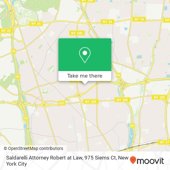 Mapa de Saldarelli Attorney Robert at Law, 975 Siems Ct