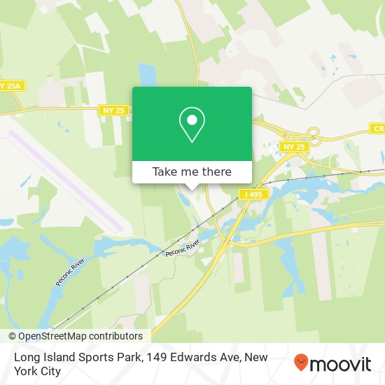 Mapa de Long Island Sports Park, 149 Edwards Ave