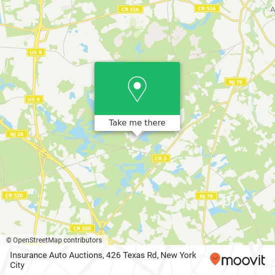 Mapa de Insurance Auto Auctions, 426 Texas Rd