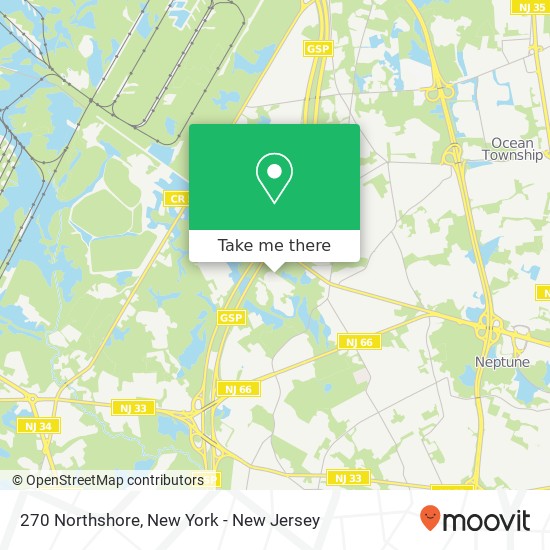 Mapa de 270 Northshore, Tinton Falls, NJ 07753