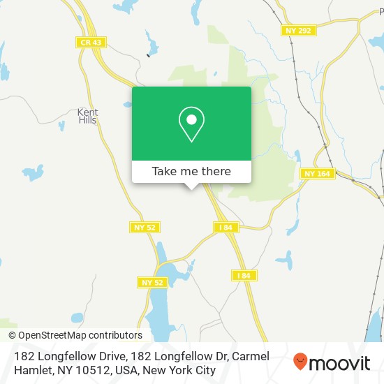 182 Longfellow Drive, 182 Longfellow Dr, Carmel Hamlet, NY 10512, USA map