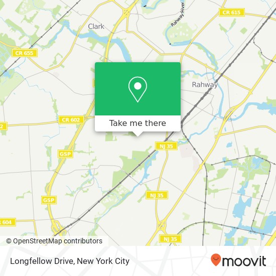 Mapa de Longfellow Drive, Longfellow Dr, Colonia, NJ 07067, USA