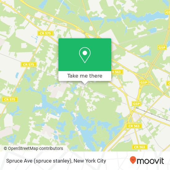 Mapa de Spruce Ave (spruce stanley), Egg Harbor Twp, NJ 08234