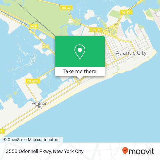 3550 Odonnell Pkwy, Atlantic City, NJ 08401 map