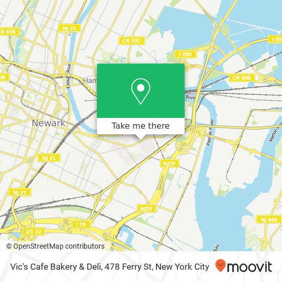 Vic's Cafe Bakery & Deli, 478 Ferry St map