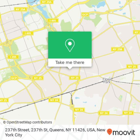 Mapa de 237th Street, 237th St, Queens, NY 11426, USA