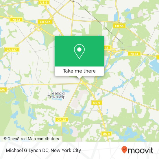 Mapa de Michael G Lynch DC, 3338 US Highway 9