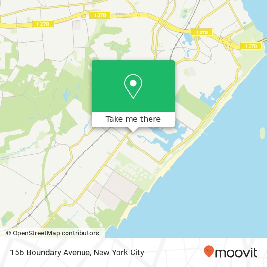 Mapa de 156 Boundary Avenue, 156 Boundary Ave, Staten Island, NY 10306, USA