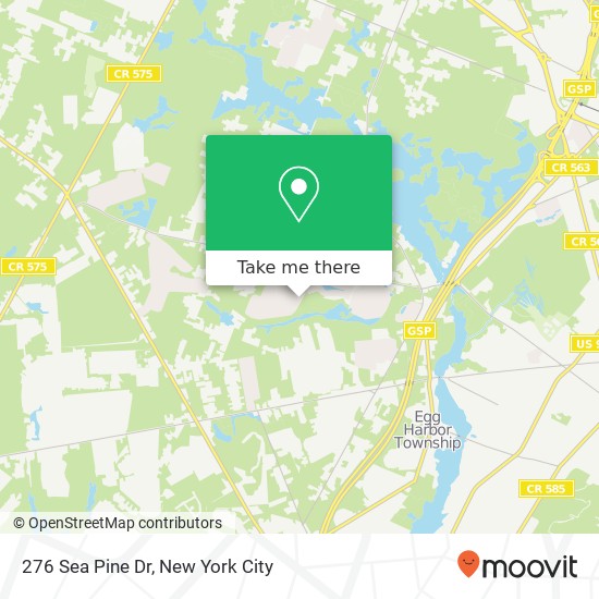 276 Sea Pine Dr, Egg Harbor Twp (MCKEE CITY), NJ 08234 map