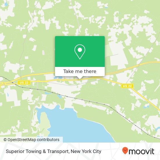 Superior Towing & Transport, 1239 US Highway 22 map