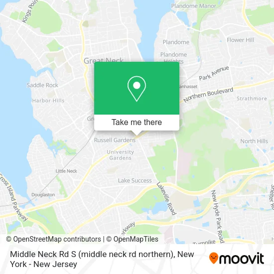 Mapa de Middle Neck Rd S (middle neck rd northern)