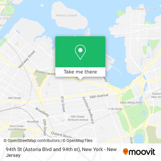Mapa de 94th St (Astoria Blvd and 94th st)