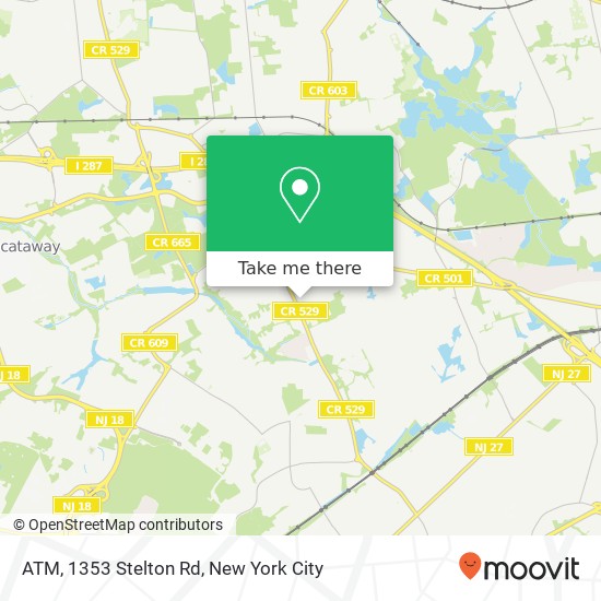 Mapa de ATM, 1353 Stelton Rd