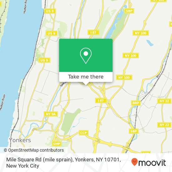 Mapa de Mile Square Rd (mile sprain), Yonkers, NY 10701