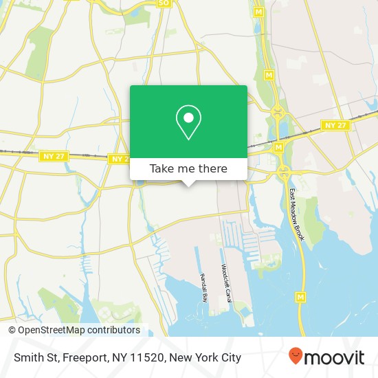 Mapa de Smith St, Freeport, NY 11520