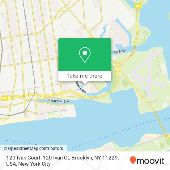 Mapa de 120 Ivan Court, 120 Ivan Ct, Brooklyn, NY 11229, USA