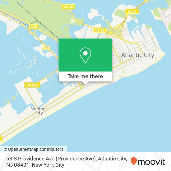 53 S Providence Ave (Providence Ave), Atlantic City, NJ 08401 map