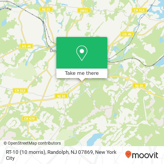 RT-10 (10 morris), Randolph, NJ 07869 map