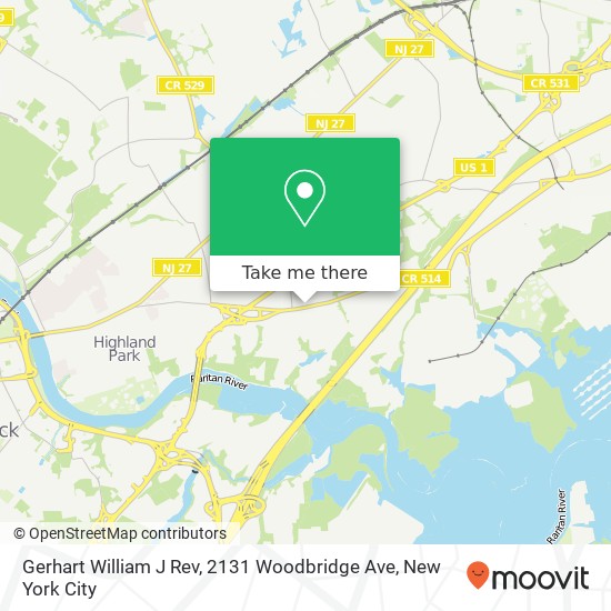 Gerhart William J Rev, 2131 Woodbridge Ave map