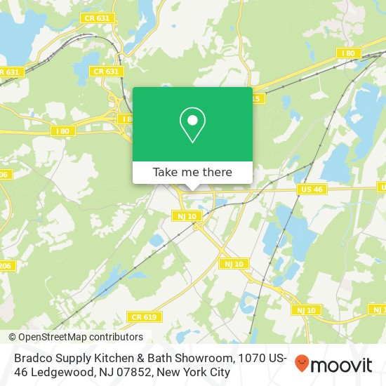 Bradco Supply Kitchen & Bath Showroom, 1070 US-46 Ledgewood, NJ 07852 map