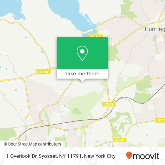 Mapa de 1 Overlook Dr, Syosset, NY 11791
