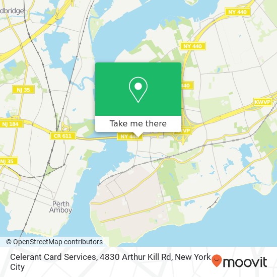 Mapa de Celerant Card Services, 4830 Arthur Kill Rd