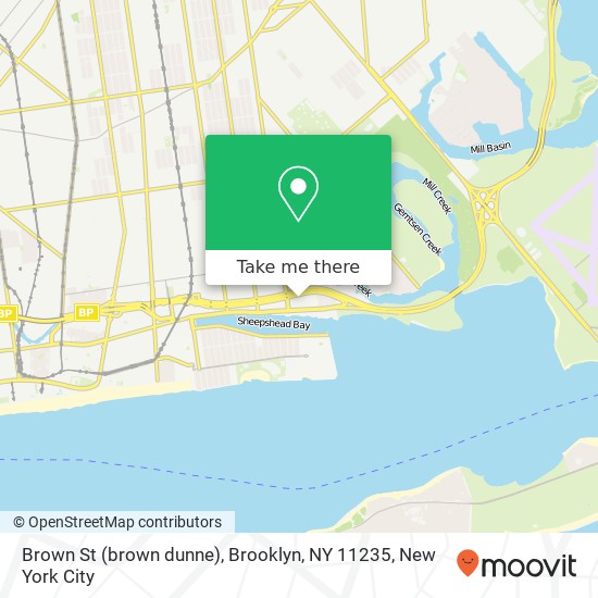Mapa de Brown St (brown dunne), Brooklyn, NY 11235