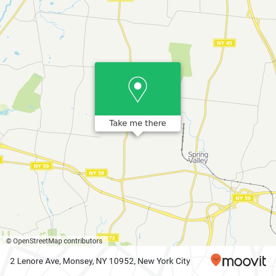 Mapa de 2 Lenore Ave, Monsey, NY 10952