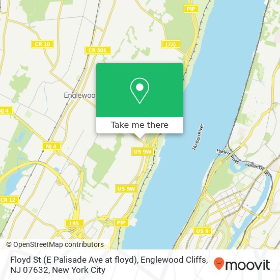 Mapa de Floyd St (E Palisade Ave at floyd), Englewood Cliffs, NJ 07632