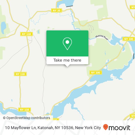 Mapa de 10 Mayflower Ln, Katonah, NY 10536