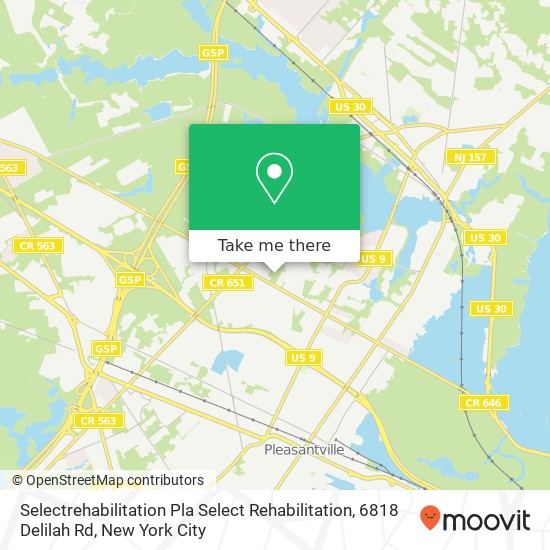Mapa de Selectrehabilitation Pla Select Rehabilitation, 6818 Delilah Rd