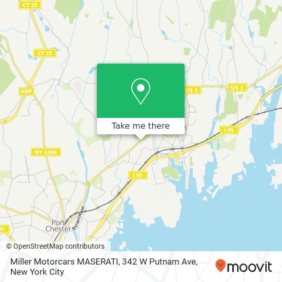 Mapa de Miller Motorcars MASERATI, 342 W Putnam Ave