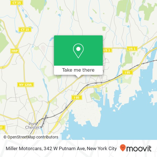 Mapa de Miller Motorcars, 342 W Putnam Ave