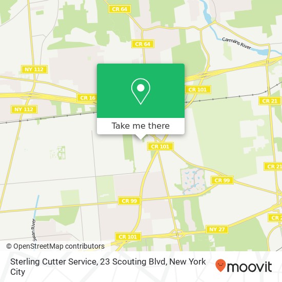 Mapa de Sterling Cutter Service, 23 Scouting Blvd