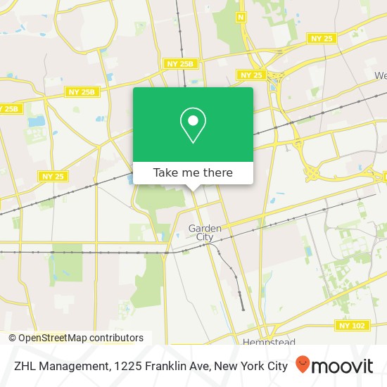 ZHL Management, 1225 Franklin Ave map