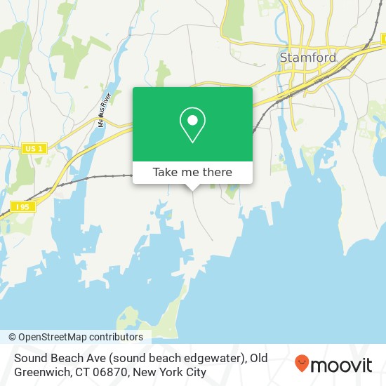 Mapa de Sound Beach Ave (sound beach edgewater), Old Greenwich, CT 06870