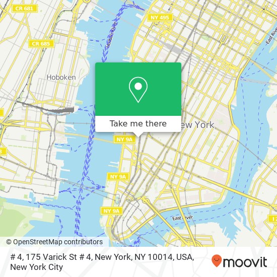 # 4, 175 Varick St # 4, New York, NY 10014, USA map