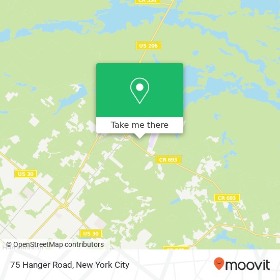 Mapa de 75 Hanger Road, 75 Hanger Rd, Hammonton, NJ 08037, USA