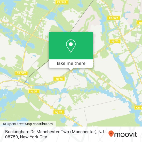 Buckingham Dr, Manchester Twp (Manchester), NJ 08759 map