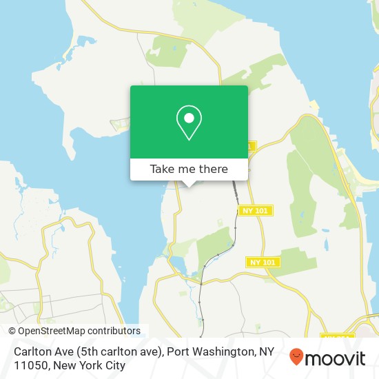 Mapa de Carlton Ave (5th carlton ave), Port Washington, NY 11050