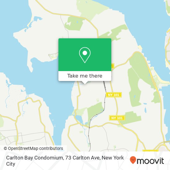 Mapa de Carlton Bay Condomium, 73 Carlton Ave