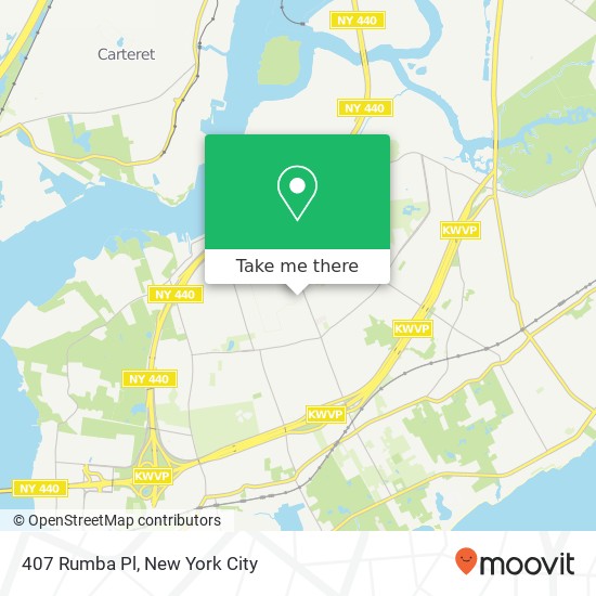 Mapa de 407 Rumba Pl, Staten Island, NY 10312