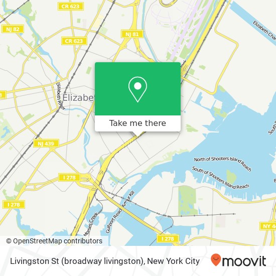 Livingston St (broadway livingston), Elizabethport, NJ 07206 map