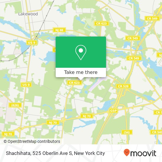 Mapa de Shachihata, 525 Oberlin Ave S