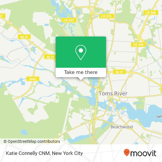 Mapa de Katie Connelly CNM, 413 Lakehurst Rd