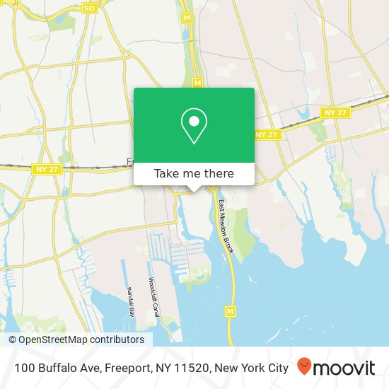 Mapa de 100 Buffalo Ave, Freeport, NY 11520